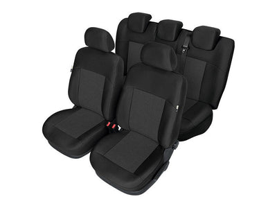 Пълен Комплект Тапицерия Kegel за предни+задни седалки на Kia Sportage IV 2015-2020 Черна Текстил
