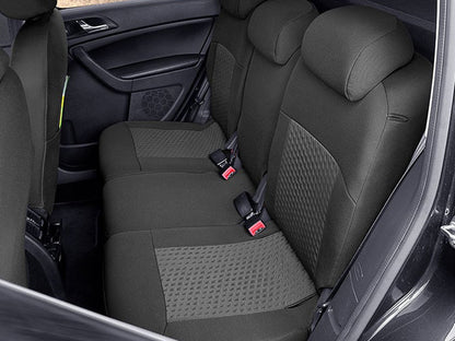 Пълен Комплект Тапицерия Kegel за предни+задни седалки на Skoda Yeti 2013-2017 Черна Текстил