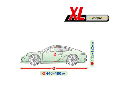 Висококачествено Покривало Kegel за купе автомобил Серия Mobile размер XL 440 - 480см х 115 - 125см