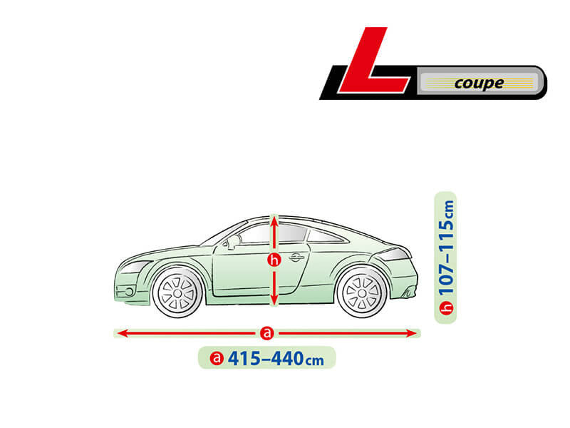Висококачествено Покривало Kegel за купе автомобил Серия Mobile размер L 415 - 440см х 107 - 115см