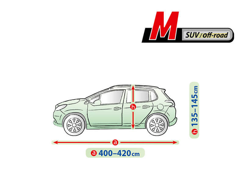 Висококачествено Покривало Kegel за Джип SUV OFF-ROAD Серия Mobile размер M 400 - 420см х 135 - 145см