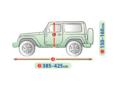 Висококачествено Покривало Kegel за Jeep Wrangler Серия Mobile размер M 385 - 425см х 150 - 160см