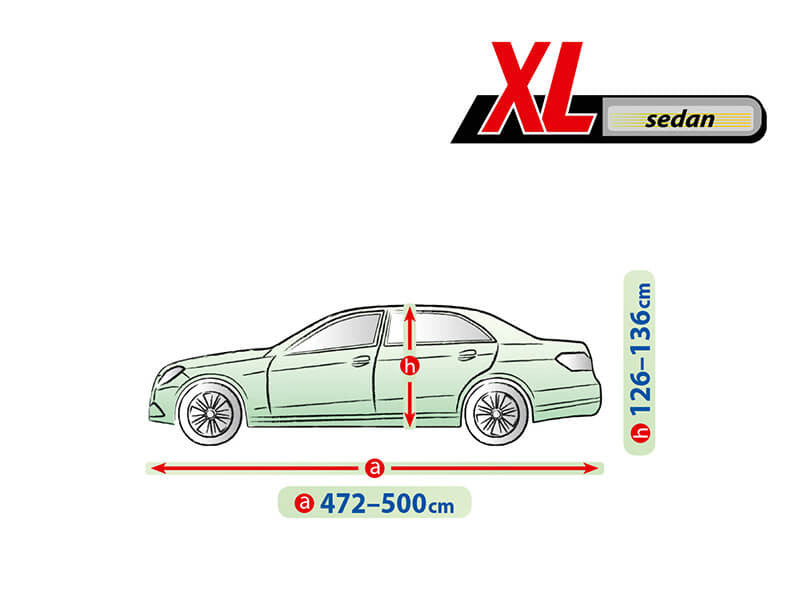 Висококачествено Покривало Kegel за Седан Sedan Автомобил Серия Mobile размер XL 472 - 500см х 126 - 136см