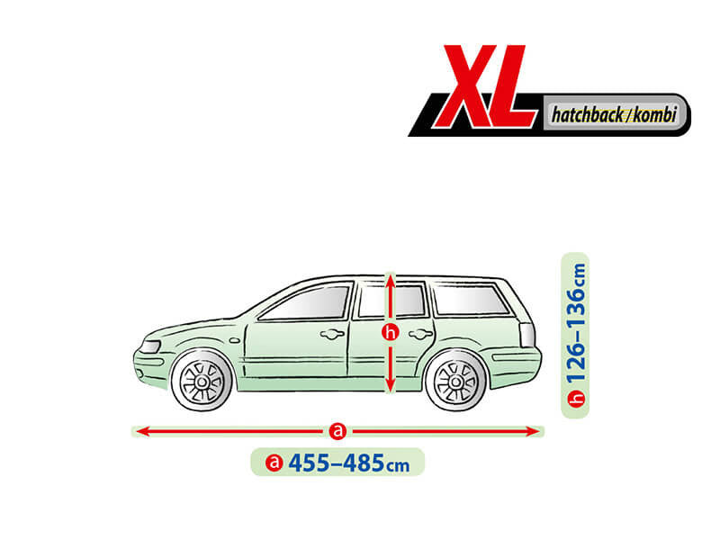 Висококачествено Покривало Kegel за Комби Хечбек Серия Mobile размер XL 455 - 485см x 126 - 136см