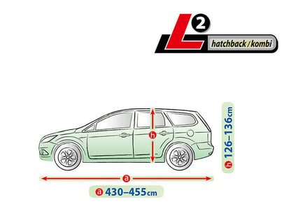 Висококачествено Покривало Kegel за Комби Хечбек Серия Mobile размер L2 430 - 455см x 126 - 136см