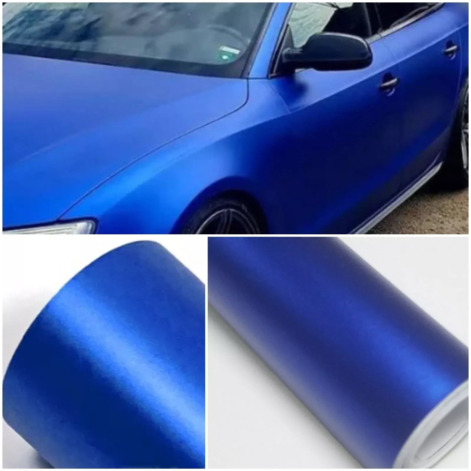 Синъо Матирано Декоративно автомобилно фолио 1.52 X 28M Blue Matte Vinyl Wrap