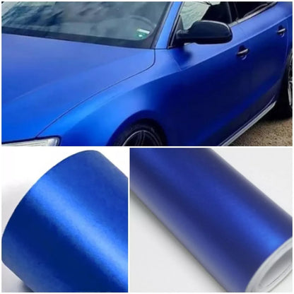 Синъо Матирано Декоративно автомобилно фолио 1.52 X 28M Blue Matte Vinyl Wrap