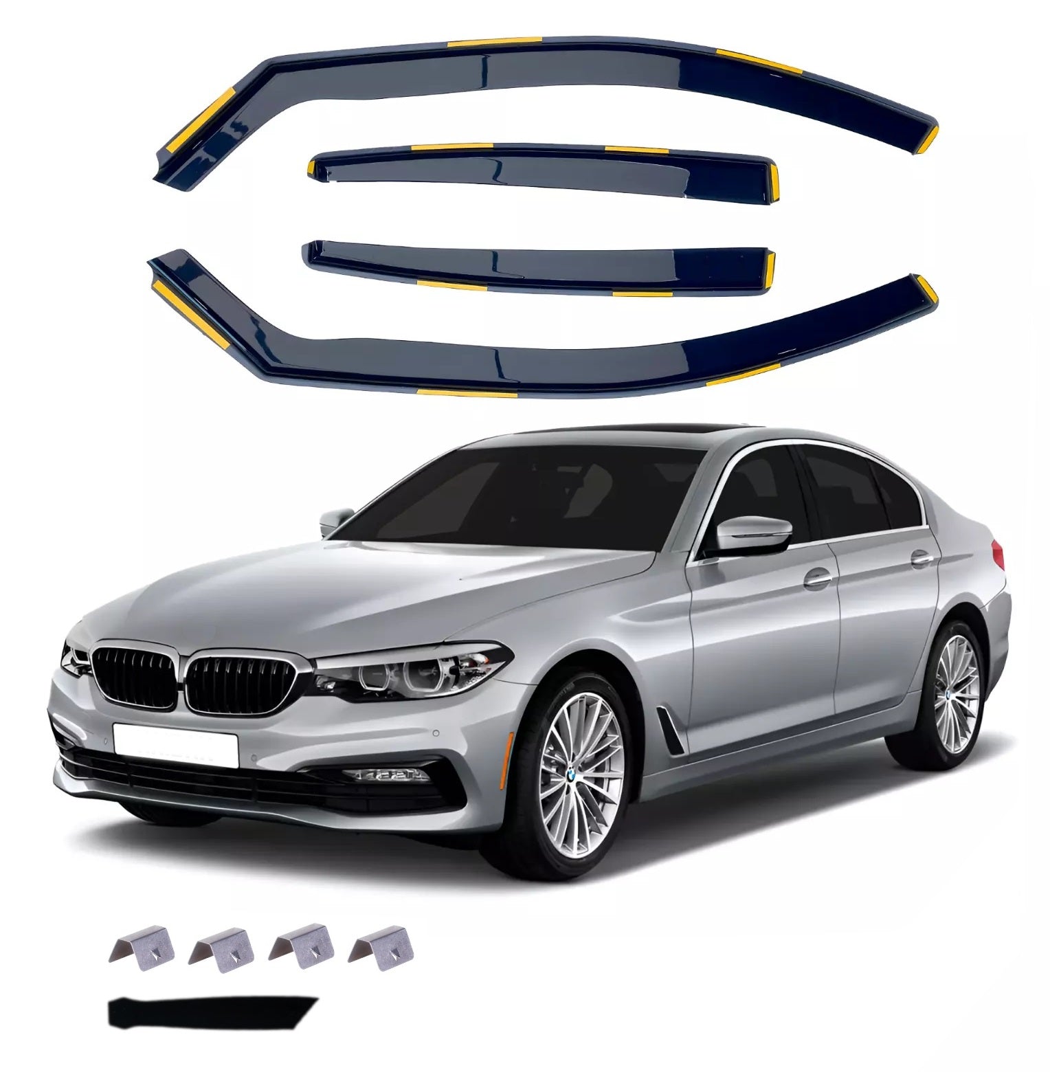 Комплект от 4бр. ветробрани за BMW 5-та серия Седан G30 2018-2022