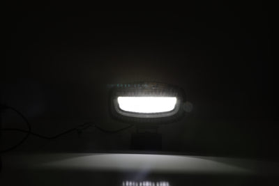 Универсален LED диоден халоген с DRL дневни светлини бяло/жълто и аварийна сигнална блиц оранжева светлина 12-24V 3500 лумена