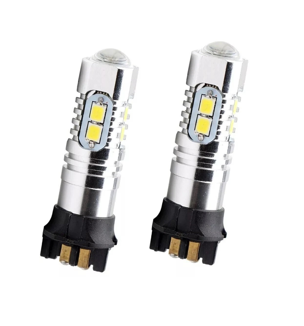 Комплект от 2 броя LED крушки PW24W / PWY24W – 2323 SMD бяла светлина 6000K 360° 12–30V, Canbus без грешки