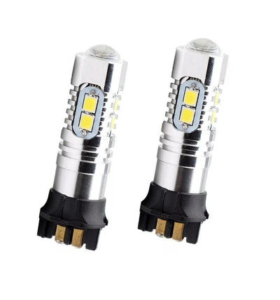 Комплект от 2 броя LED крушки PW24W / PWY24W – 2323 SMD бяла светлина 6000K 360° 12–30V, Canbus без грешки