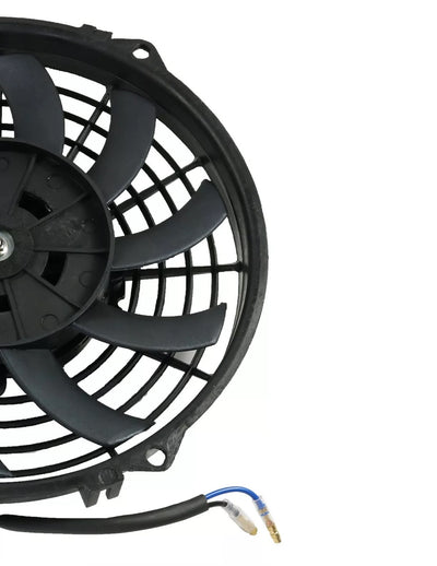 Универсален електрически вентилатор перка за радиатор – 9 инча (23 см), 12V, 80W, ABS и стомана, безшумен