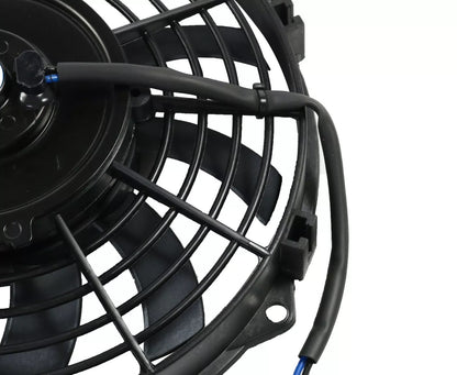 Универсален електрически вентилатор перка за радиатор – 9 инча (23 см), 12V, 80W, ABS и стомана, безшумен