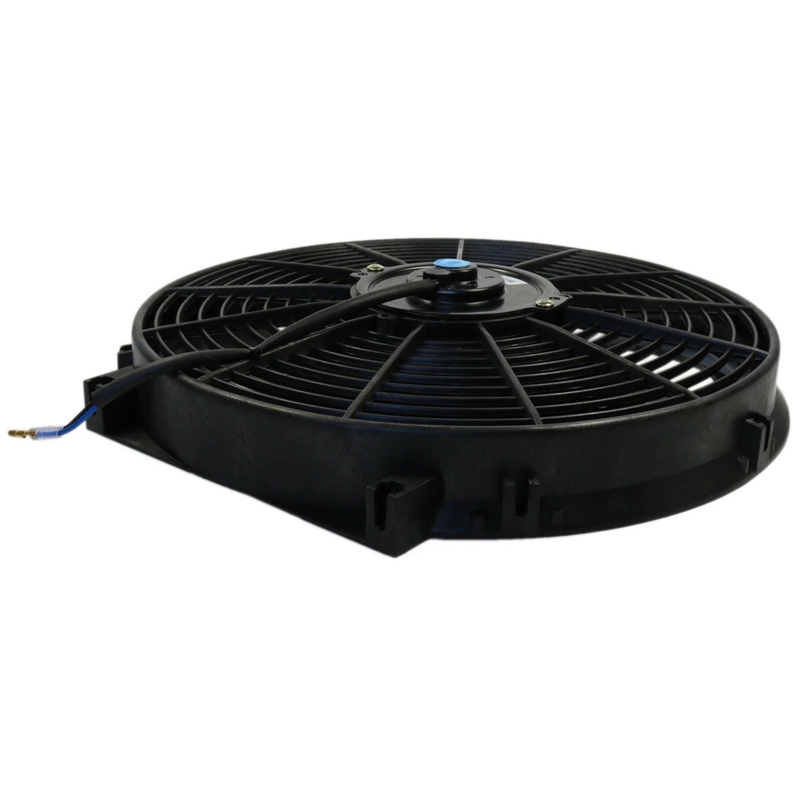 Универсален електрически вентилатор перка за радиатор – 14 инча(36см), 12V, 80W, ABS и стомана, безшумен