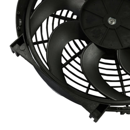 Универсален електрически вентилатор перка за радиатор – 14 инча(36см), 12V, 80W, ABS и стомана, безшумен