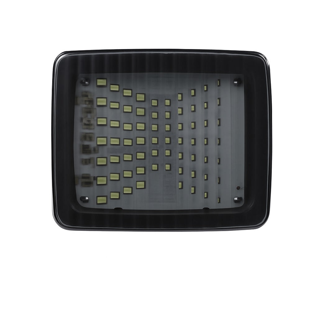 LED оранжев сигнален габарит с 70 диода, 12-24V, опушен