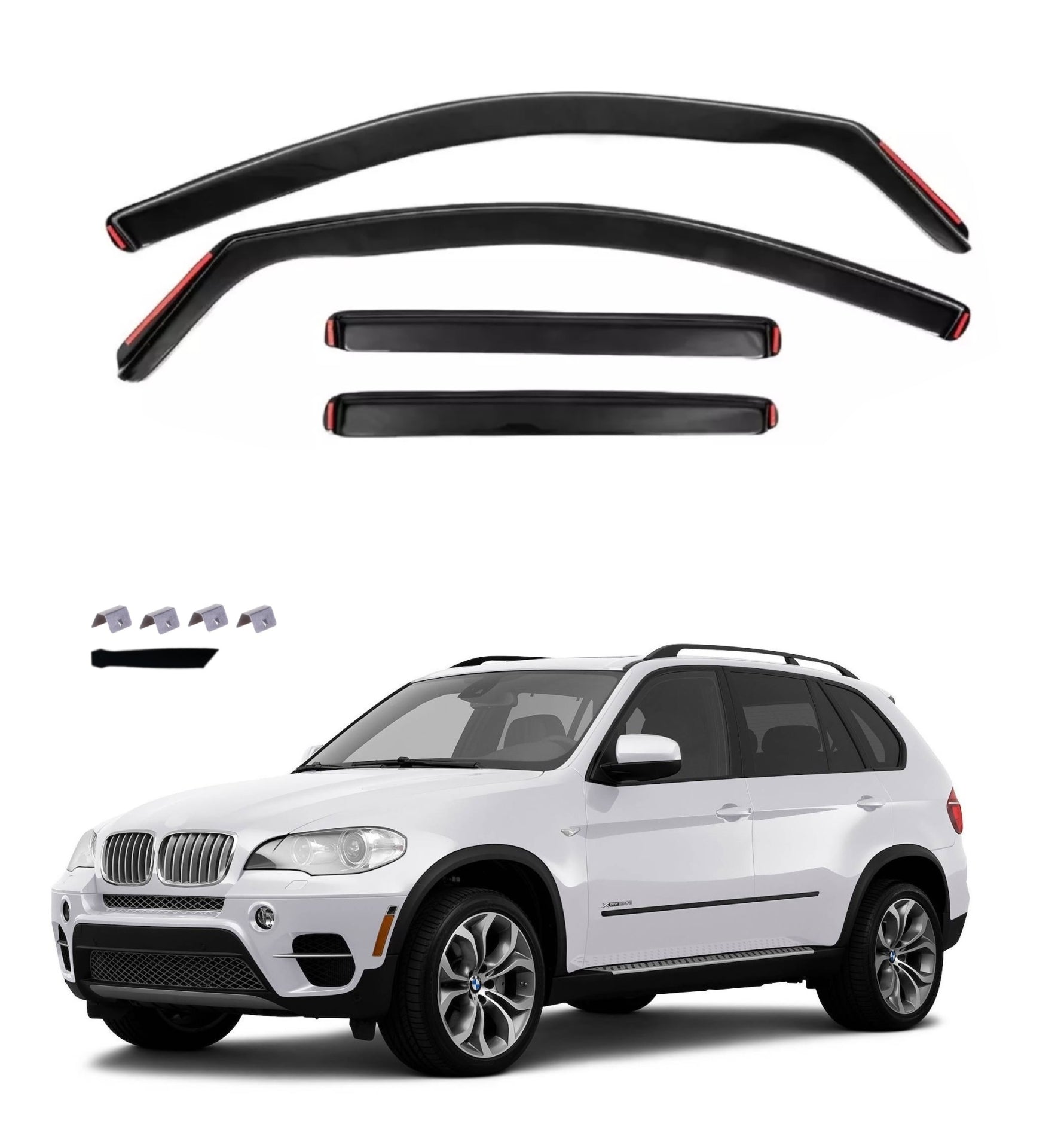Комплект от 4бр. ветробрани за BMW X5 (E70) - 2011-2013 (LCI) Facelift