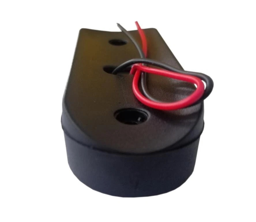 Опушен LED габарит, маркер, токос, Червен, 4 диода, 12V-24V - с извит гръб за монтаж на Ролбар, Булбар