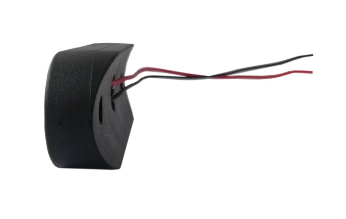 Опушен LED габарит, маркер, токос, Червен, 4 диода, 12V-24V - с извит гръб за монтаж на Ролбар, Булбар