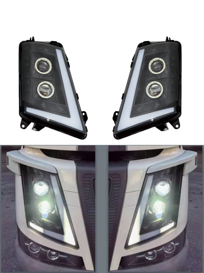 Десен LED Фар с къси, дълги и дневни DRL светлини за VOLVO FH4 / FM4 2012+ OEM: 21221135, 22239217, 22239253