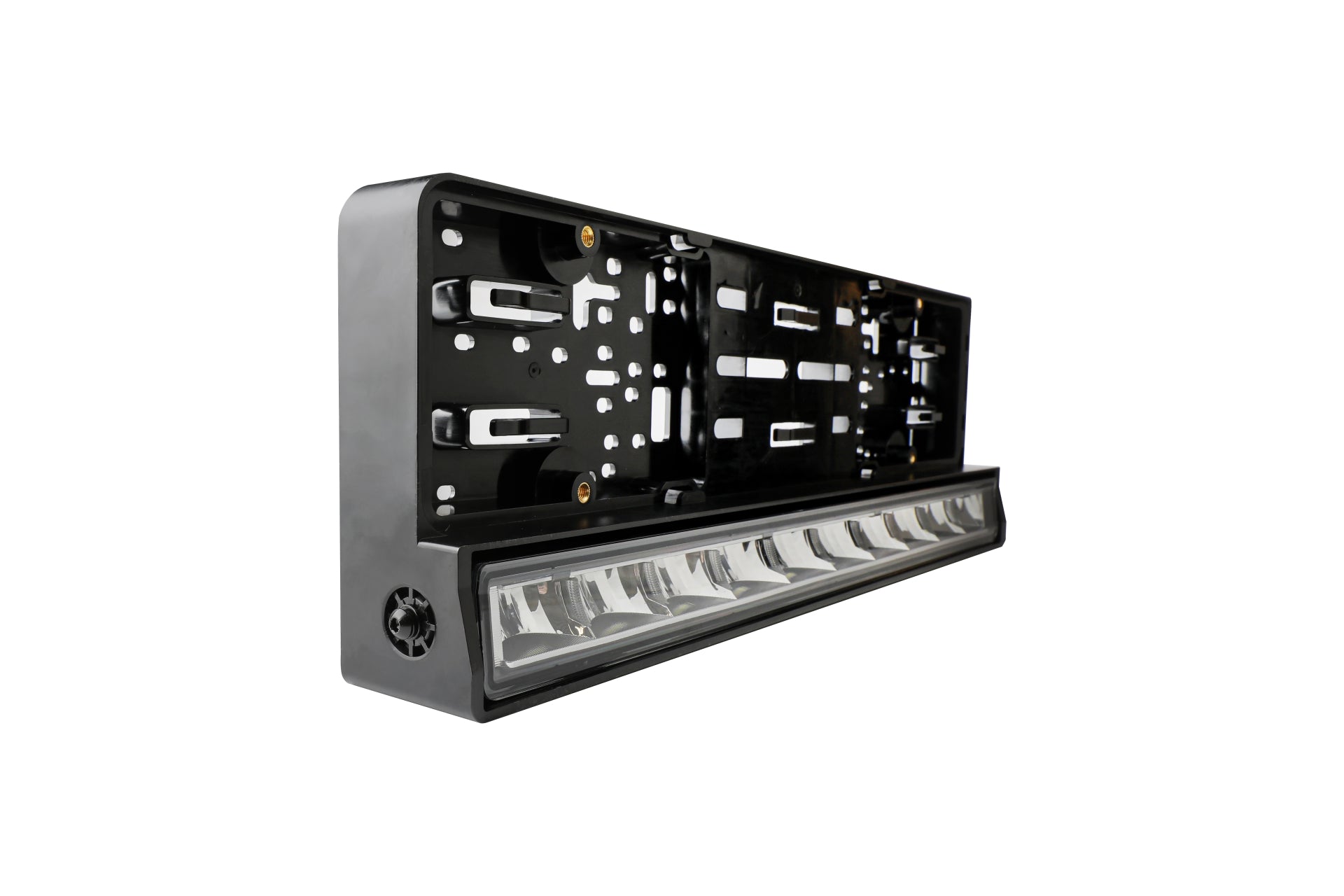 Рамка за Номер с Вграден LED Бар 20 51cm 12v 24v Бяла и Оранжева Дневна DRL Габаритна Светлина