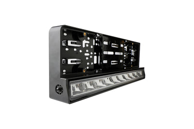 Рамка за Номер с Вграден LED Бар 20 51cm 12v 24v Бяла и Оранжева Дневна DRL Габаритна Светлина