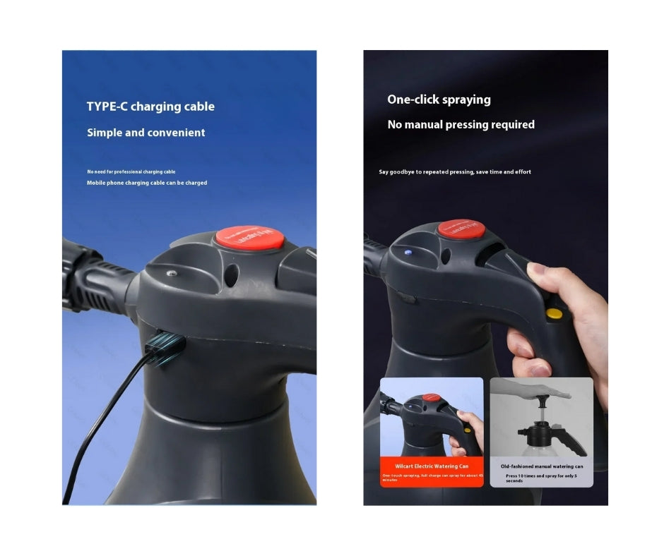 Електрическа автоматична пянообразуваща пръскачка / Пулверизатор 2L – USB Type-C