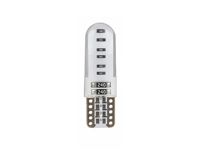Комплект 2 бр. LED крушки T10 W5W, синя светлина, CANBUS, Silica LED, 12V - блистер