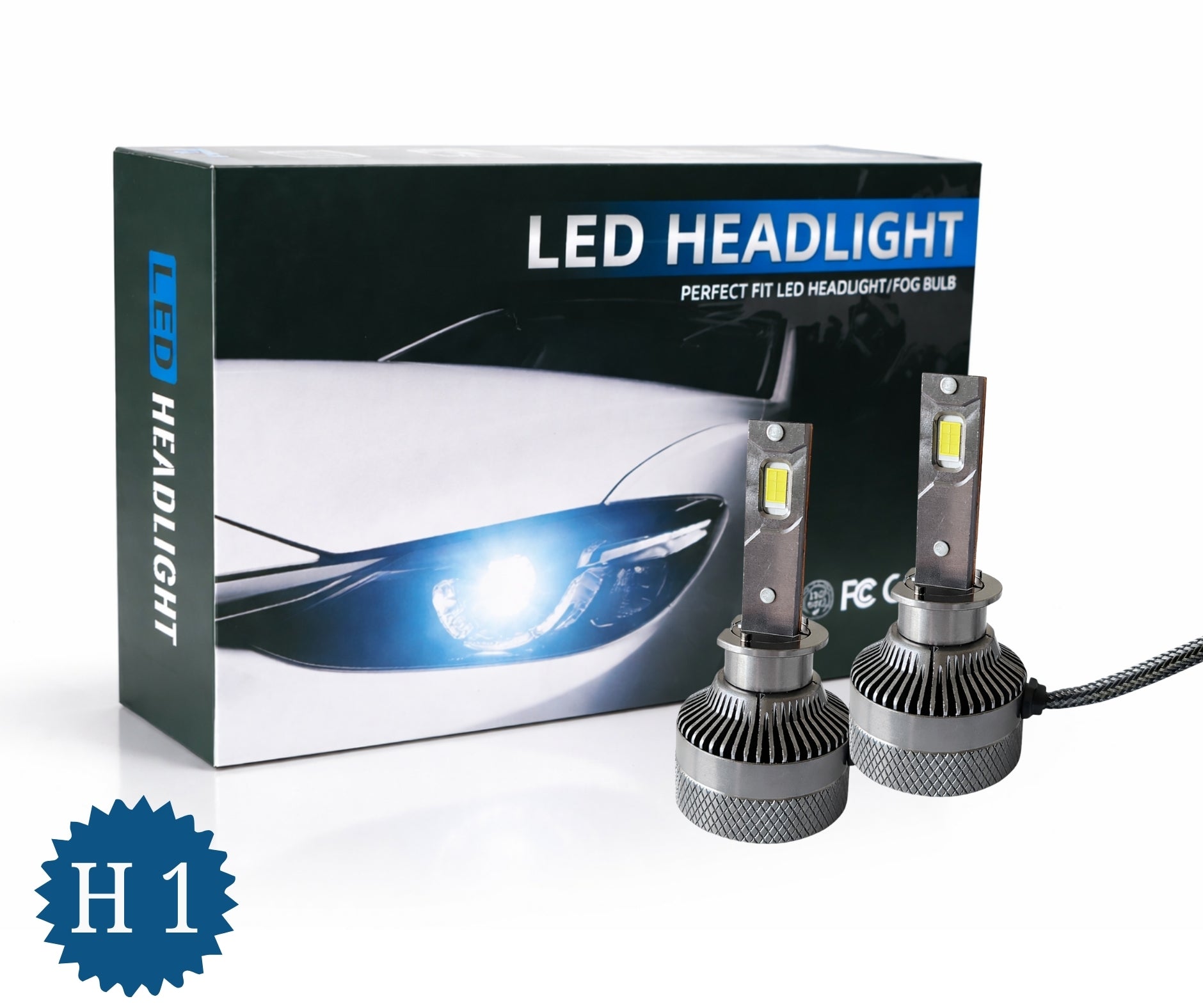 Комплект LED крушки H1 – Smart CSP технология, CANBUS, 70W, 12–24V