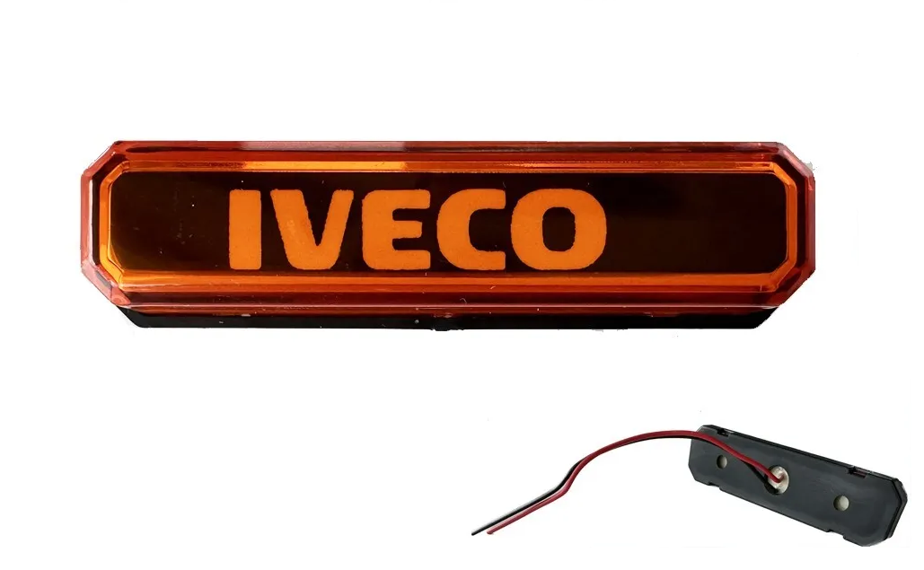 LED габарит оранжева светлина с надпис – 12V/24V