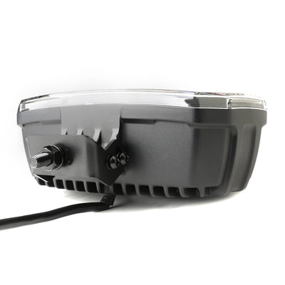 LED комбиниран халоген Flexzon 12–24V, 175W, 11000 lm, оранжев/бял DRL и аварийна блиц светлина с 4 режима, E-mark, IP67/69K