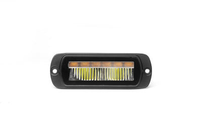 LED комбиниран халоген Flexzon / работна лампа с бял DRL и предупредителна светлина R65, за вграждане, 4 функции, IP65/67K, 12–24V