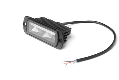 LED комбиниран халоген Flexzon / работна лампа с бял DRL и предупредителна светлина R65, за вграждане, 4 функции, IP65/67K, 12–24V