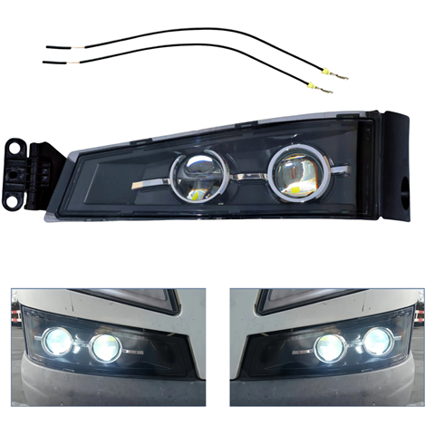 Десен LED халоген, фар за мъгла с двойна лупа за VOLVO FH4 / FM4 (2013–2019)