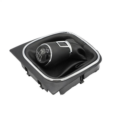 Топка скоростен лост с маншон от еко кожа 5 скорости за VW Golf Mk 5, Mk 6, Scirocco Mk3, Jetta Mk6, VW EOS, 6 Viteze ОЕМ 1K0711113