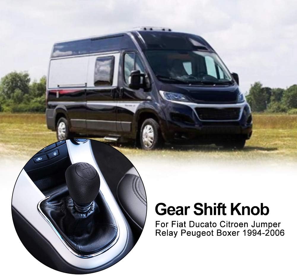 Топка за скоростен лост + маншон с рамка за Fiat Ducato, Peugeot Boxer и Citroen Jumper – 6 скорости – OEM 1608508580 / 46314090 / 55348945