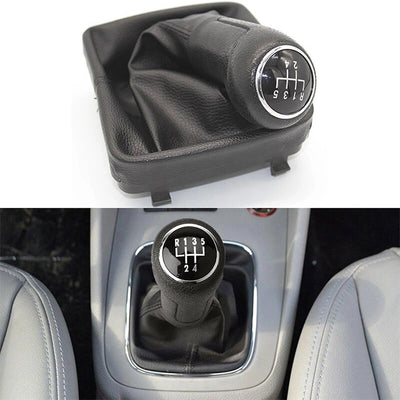 Топка Скоростен Лост с Маншон От Еко Кожа За VW Polo Mk4 5 Скорости ОЕМ 6Q2711113F