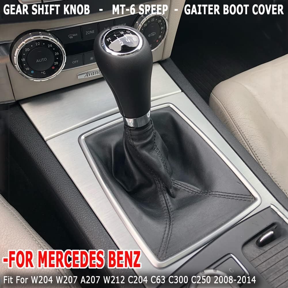 Топка Скоростен Лост с Маншон От Еко Кожа За Mercedes Benz C-class W204 E-class C207 W212 6 Скорости ОЕМ A2042672410