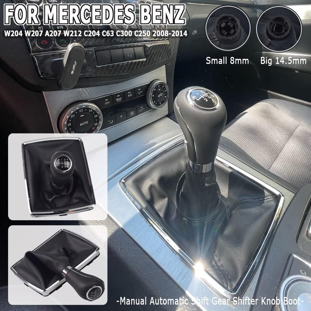 Топка Скоростен Лост с Маншон От Еко Кожа За Mercedes Benz C-class W204 E-class C207 W212 6 Скорости ОЕМ A2042672410