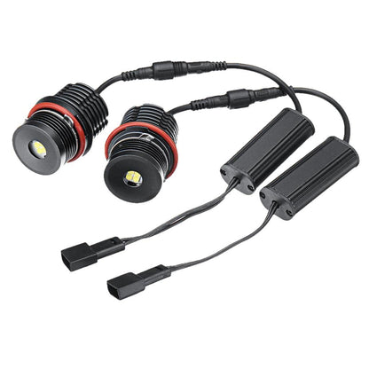 Комплект LED Angel Eyes крушки за BMW – CANBUS, бяла светлина, Plug & Play