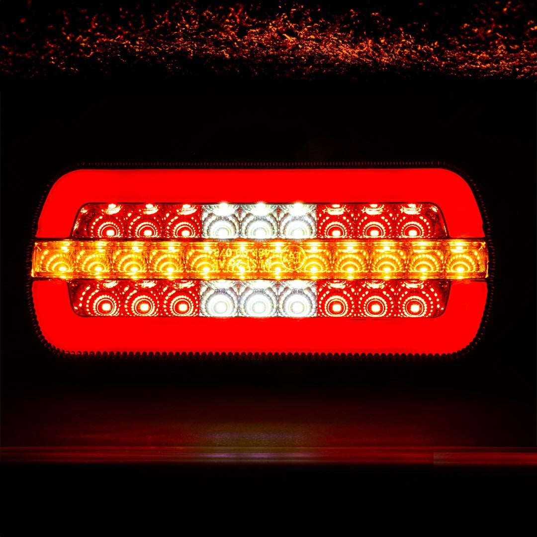LED Стоп с 4 Функции за Ремарке / Камион – НЕОН габарит, стоп , динамичен мигач, задна светлина, IP67, 12V/24V