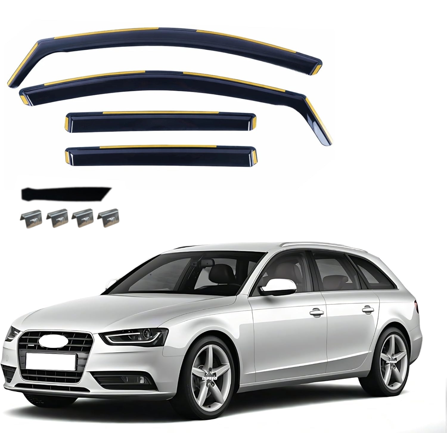 Комплект от 4бр. ветробрани за AUDI A4 B8 5D Combi 2009 - 2015 г.