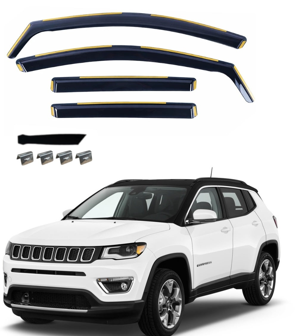 Комплект от 4бр. ветробрани за Jeep Compass II (MP) 2018 г. +