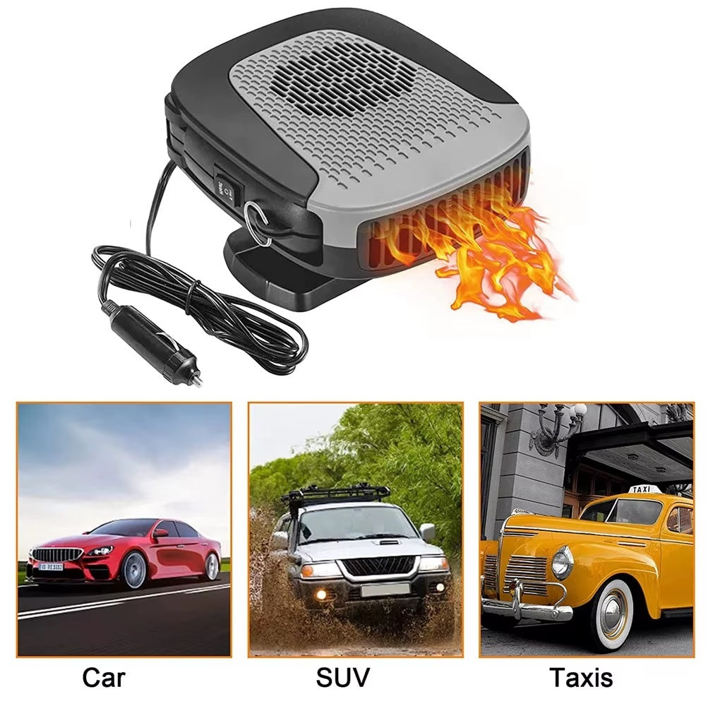 Автомобилна печка с вентилатор 4 сезона 12V 150W – режим отопление / вентилатор, размразяване и обезпотяване