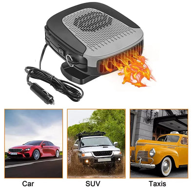 Автомобилна печка с вентилатор 4 сезона 12V 150W – режим отопление / вентилатор, размразяване и обезпотяване