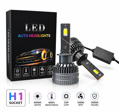 Комплект LED крушки H1 – 12V-24V 60W 6500LM 6000K CANBUS без грешки
