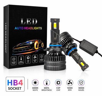 Комплект LED крушки HB4 – 12V-24V 60W 6500LM 6000K CANBUS без грешки