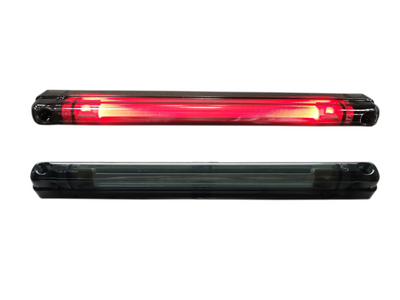Червен LED габарит/контурна светлина – Опушен 6 Диода 24V 240 mm