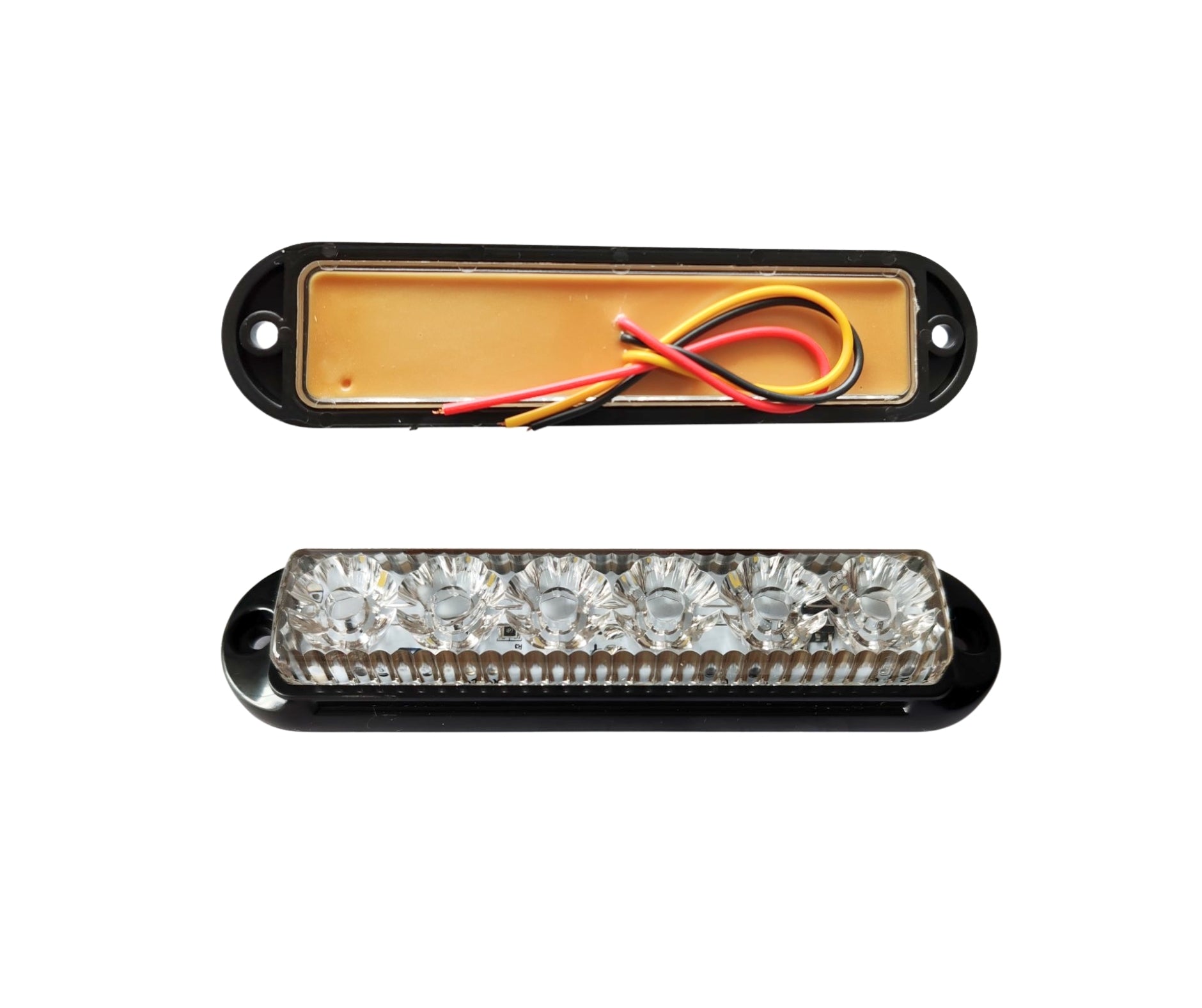 LED аварийна / сигнална лампа (Flash) – Бяла 6 Диода 4 режима 12V-24V