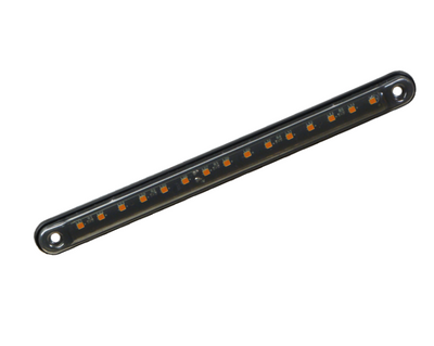 Жълт LED габарит / маркер – Опушен 15 Диода 12V-24V 240 mm